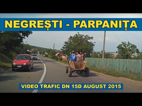 Ruta Negresti - Vaslui video trafic DN 15D pana la Parpanita part. 2