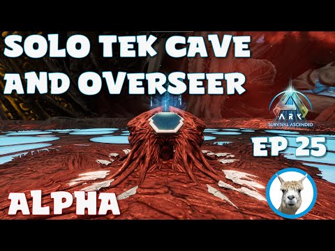 Solo Alpha Tek Cave and Overseer - Official PVE - Ark Survival Ascended