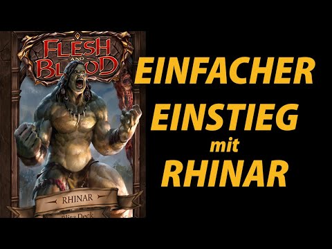 Für Anfänger: Rhinar Blitz Deck Opening Deutsch Flesh and Blood