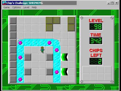 Chip's Challenge 1 Level 98 (Shrinking) - 338 seconds