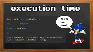 Calculate execution time ⏱️