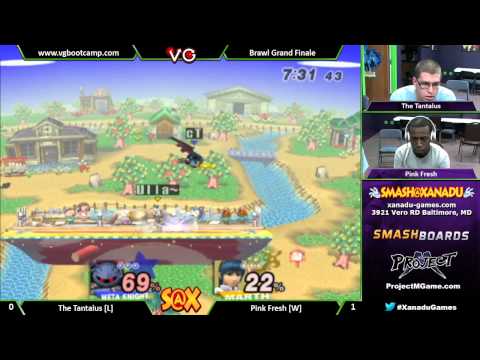 S@X Weekly - The Tantalus (Metaknight) Vs. Pink Fresh (Marth) SSBB Grand Finals - Smash Brawl