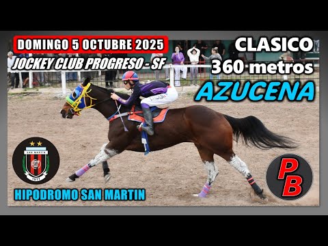 AZUCENA: HIPODROMO SAN MARTIN de PROGRESO - SANTA FE (05/10/2015)