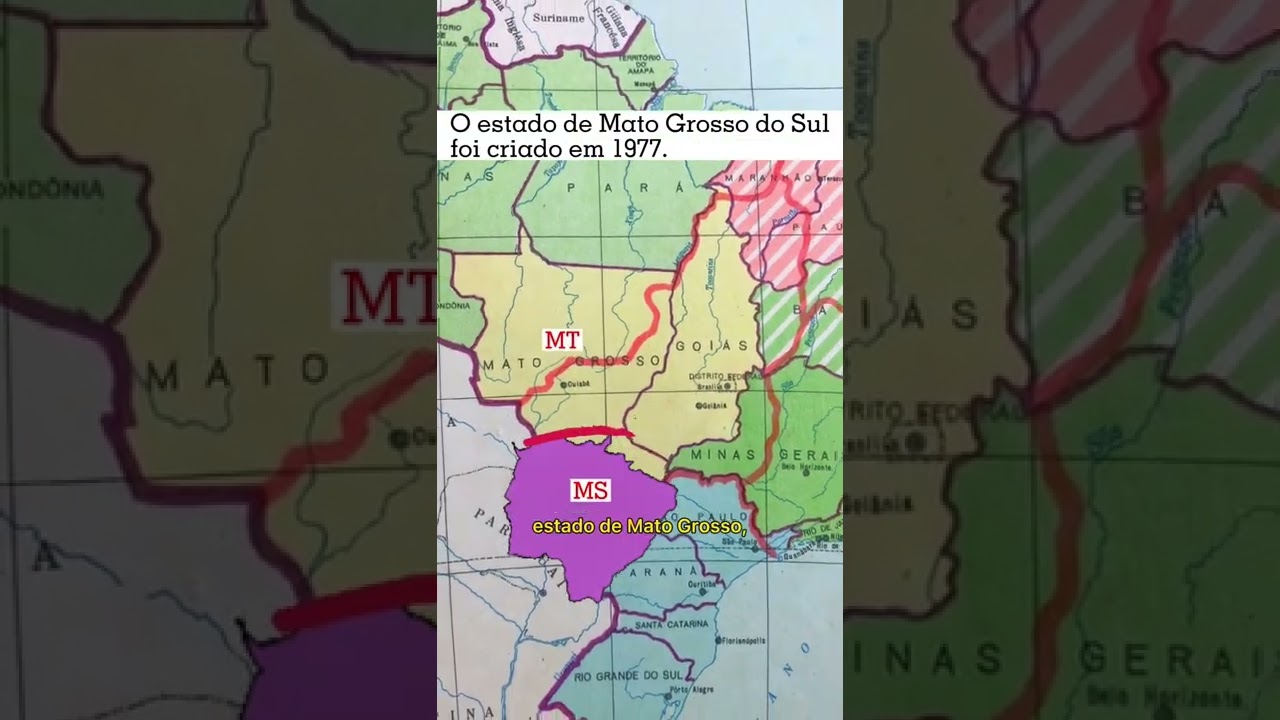 Por que não existe Mato Grosso do Norte #geografia #curiosidades #matogrosso #matogrossodosul