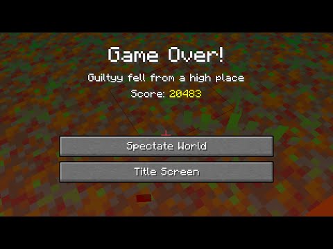 I died in minecraft hardcore