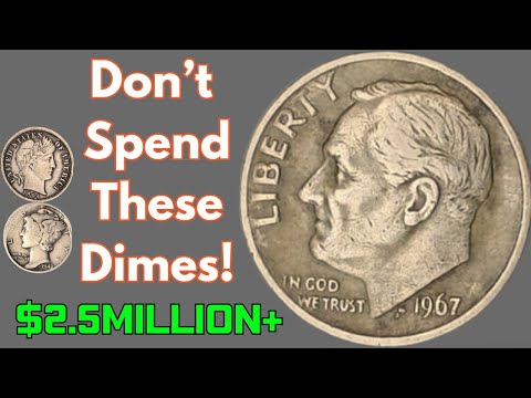 Top 7 MOST Valuable Roosevelt Dimes WORTH BIG MONEY – These Rare Coins Could Make You a Millionaire