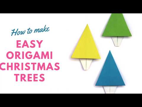 How to make an Easy Origami Christmas Tree
