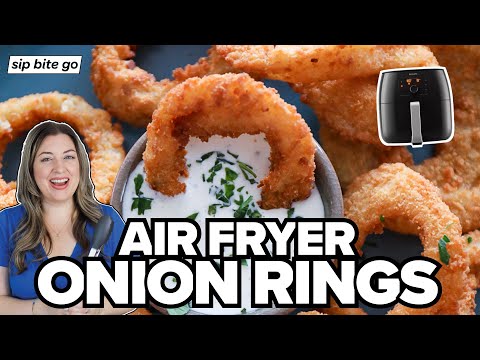 Air Fryer Onion Rings - MOST CRISPY EVER