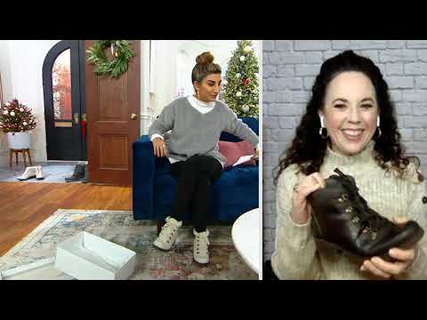 Earth Origins Leather Lace-Up Ankle Boots - Randi Rex on QVC
