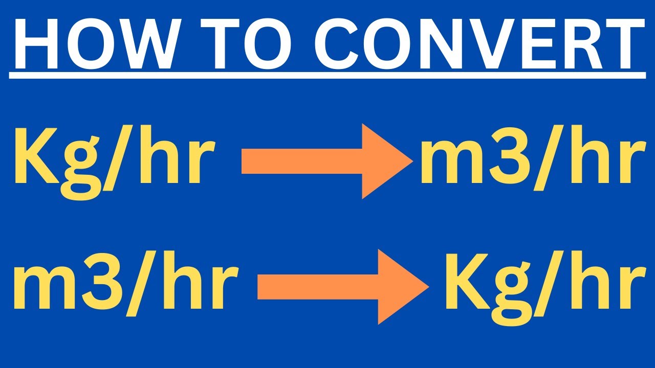 How to Convert Kg/hr to m3/hr | m3/hr to kg/hr | kg/hr to m3/hr | Unit Conversion | Core Engineering