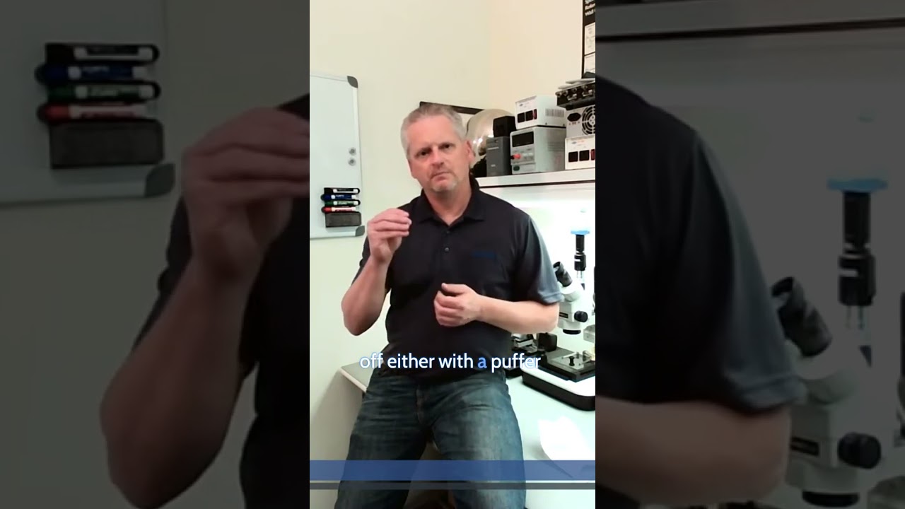 how to blow off debris from optical lenses