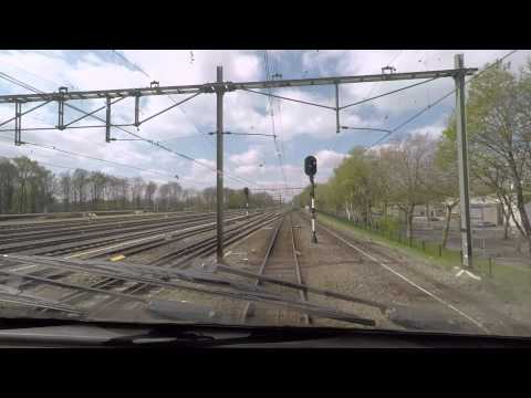 [cabinerit] A train driver's view: Sittard - Eindhoven, VIRM, 22-Apr-2015.