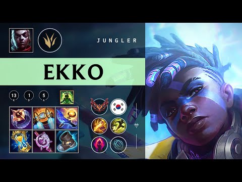 Ekko Jungle vs Nidalee - KR Grandmaster Patch 26.01