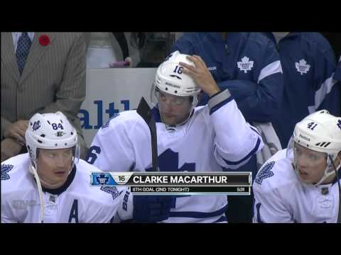 MacArthur 2nd Goal - Leafs 4 vs Blue Jackets 0 - Nov 3rd 2011 (HD)