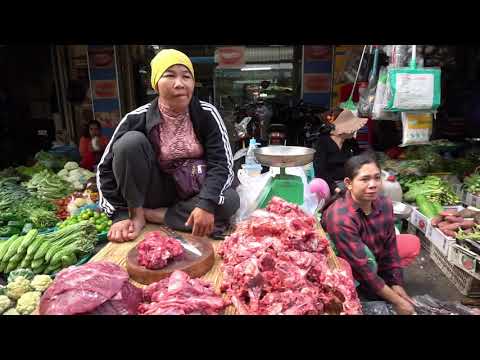 Morning Market Scenes - Amazing Market Food - Toul Sangke Market(Phsar Touch) @Russey Keo