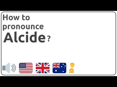 How to pronounce Alcide in english?