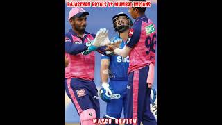 Rajasthan Royals vs Mumbai Indians