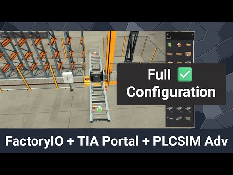 Connect TIA Portal, PLCSIM Advanced & Factory IO – Full Configuration Guide