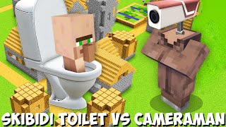 Who is STRONGER SKIBIDI TOILET VILLAGER VS CAMERAMAN VILLAGER in Minecraft ? BIGGEST BATTLE ?