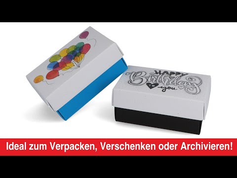 Artikelvideo 1 für 2 BUNTBOX Geburtstag L Geschenkboxen-Set weiß, Artikelnummer 304061
