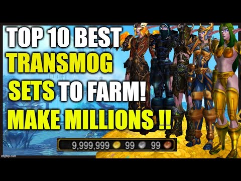 MAKE MILLIONS farming these SETS !! TOP 10 best transmog sets to farm | WoW GoldMaking Shadowlands