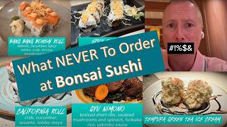 Bonsai Sushi Review and Menu | Carnival Cruise Line