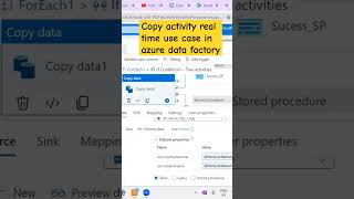5.Copy activity #azuredatafactory #shortvideo #youtubeshorts #shorts #azuredataengineer #azure