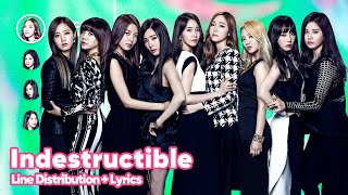 Girls&#39; Generation - Indestructible (Line Distribution + Lyrics Karaoke) PATREON REQUESTED