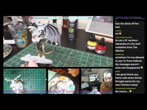 LIVE: Warcry Chimera Painting - Age of Sigmar - AOS - Games Workshop