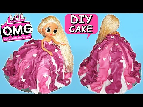 DIY Amazing LOL Surprise OMG Dolls Swag FONDANT CAKE