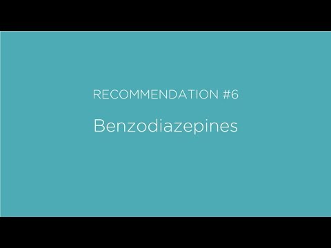 Benzodiazepines - Choosing Wisely Canada