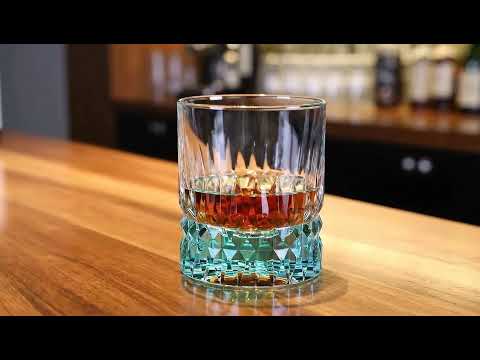 KAMMAK aqua green whiskey glasses video
