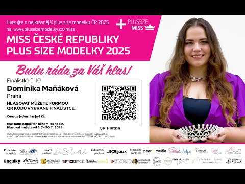 Finalistka s č. 10 soutěže Miss Plus Size Modelky České republiky 2025