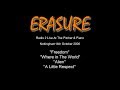 ERASURE - Live at The Pitcher & Piano - 14th ...