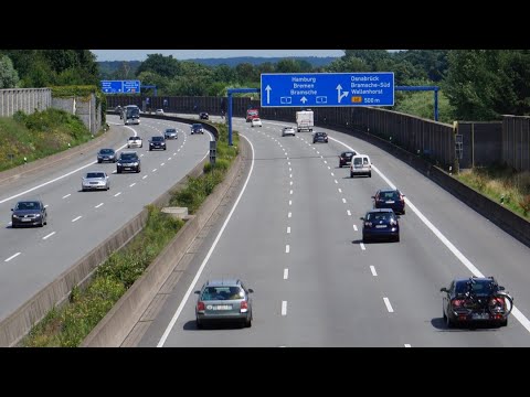 Relaxing drive to Bremen, Germany in 4K 30fps on the Autobahn A1 with Scenic views