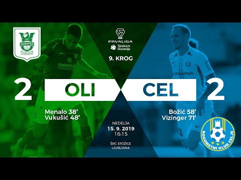 9.krog: Olimpija - Celje 2:2 ; Prva liga Telekom Slovenije 2019/2020