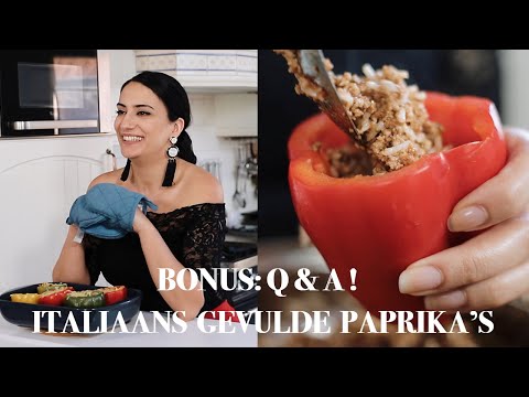 , title : 'HEERLIJKE ITALIAANS GEVULDE PAPRIKA’S | Makkelijk Italiaans recept en een Q&A met Marta!'