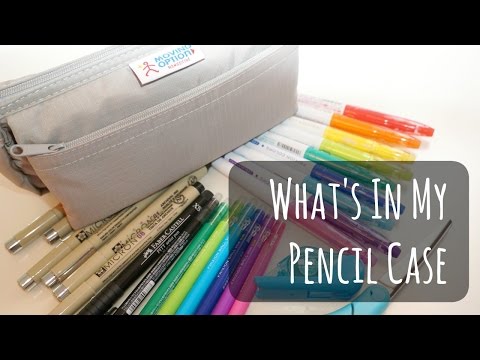 What's in my nomadic pencil case - best pencil case