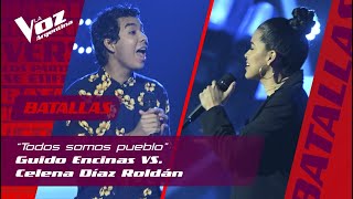 Celena Roldán vs Guido Encinas - &quot;Todos somos pueblo&quot; - Batallas - La Voz Argentina 2021