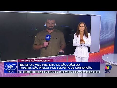 Prisão de prefeito e vice-prefeito: Operação Mensageiro em São João do Itaperiú