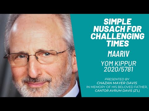 Maariv for Yom Kippur | Kol Nidray (classic version) | Simple Nusach For Challenging Times