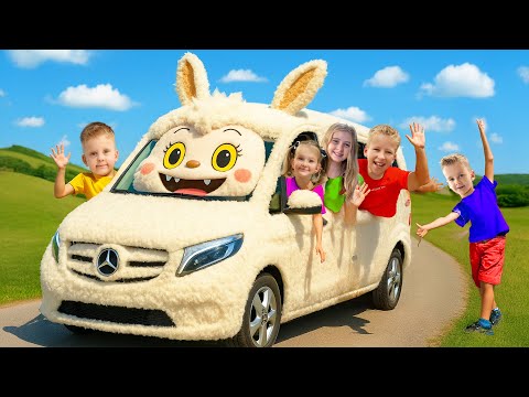 🚘 We TRANSFORMED THE CAR into a LABUBU 🐭 for Mihaela-Andreea 🥳