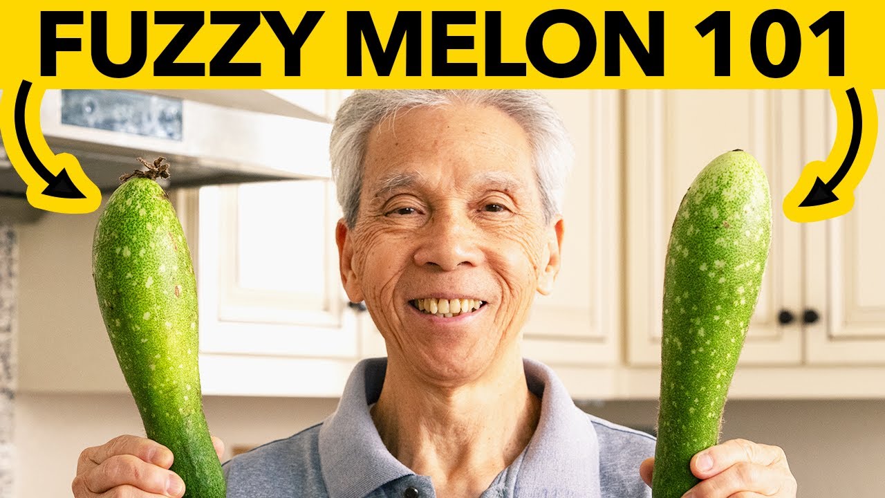 😊  How a Chinese Chef cooks with Fuzzy Melon! (節瓜粉絲蝦煲)