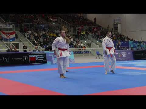 World Venice // FEMALE TEAM KATA BRONZE : LUXEMBOURG vs EGYPT