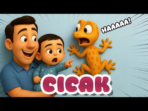 Cicak Cicak Di Dinding! Hisyam Temukan Cicak Raksasa😱🦎 | Lagu Anak Lucu & Edukatif