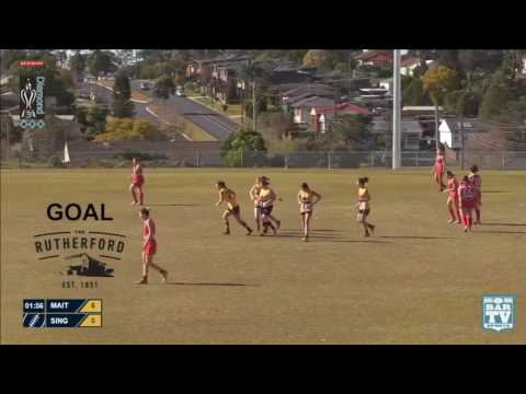 2017 BDAFL GE Women's Round 17 Highlights   Maitland Saints v Singleton Roosters