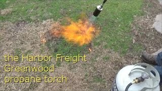 reviewing the Harbor Freight Greenwood propane torch
