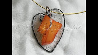 Náhrdelník z ukrajinského jantaru PU-47