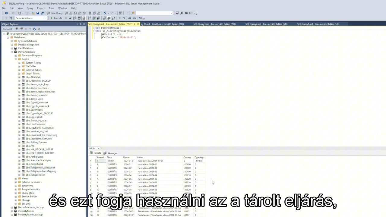 Hogyan követi a HBPM Kft. által fejlesztett adatbázis az albetétek változásait