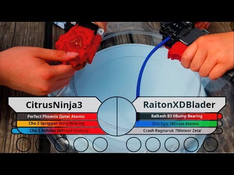 WBO Beyblade Tournament Battle: CitrusNinja3 vs RaitonXDBlader -  Beigoma Blues TOP 8 #BeybladeBurst